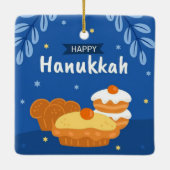Hanukkah Ceramic Ornament (Achterkant)