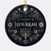 Hanukkah Ceramic Ornament (Voorkant)