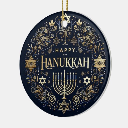 Hanukkah Ceramic Ornament (Links)