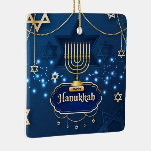 Hanukkah Ceramic Ornament (Rechts)