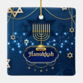 Hanukkah Ceramic Ornament (Achterkant)