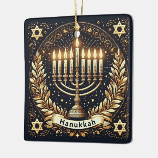 Hanukkah Ceramic Ornament (Links)