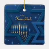 Hanukkah Ceramic Ornament (Achterkant)