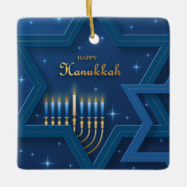 Hanukkah Ceramic Ornament