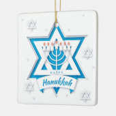 Hanukkah Ceramic Ornament (Links)