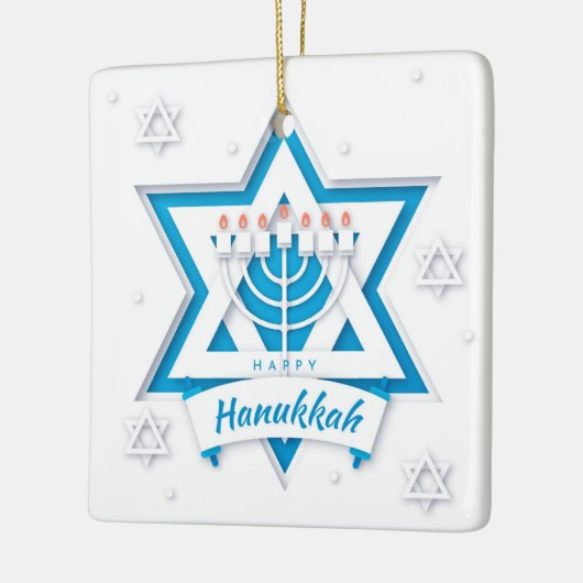 Hanukkah Ceramic Ornament (Links)