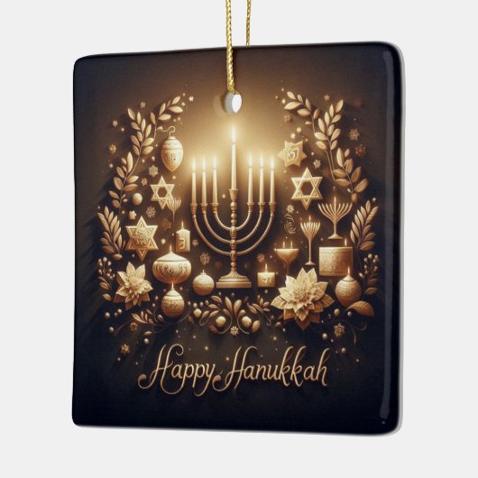 Hanukkah Ceramic Ornament (Links)