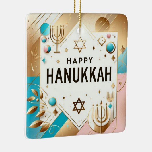 Hanukkah Ceramic Ornament (Rechts)