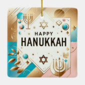Hanukkah Ceramic Ornament (Achterkant)