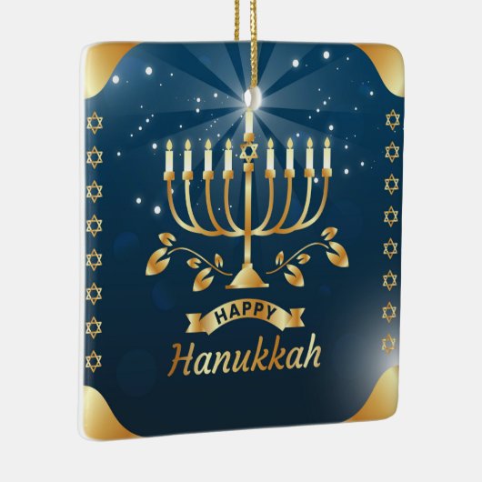 Hanukkah Ceramic Ornament (Rechts)