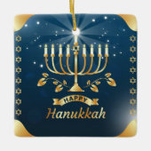 Hanukkah Ceramic Ornament (Voorkant)