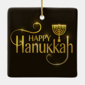 Hanukkah Ceramic Ornament (Achterkant)