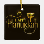 Hanukkah Ceramic Ornament (Voorkant)
