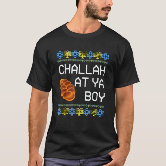 Hanukkah Challah At Ya Boy Matching T-shirt (Voorkant)