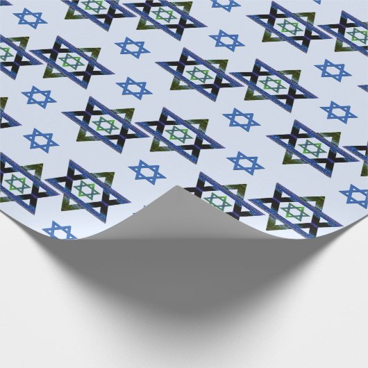 Hanukkah, Chanukah, Bar, Bat Mitzvah Star van Davi Cadeaupapier (Hoek)