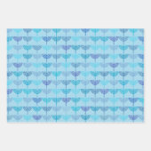 Hanukkah Chanukah Chanukkiah Menorah Pattern Blue Inpakpapier Vel (Voorkant 2)