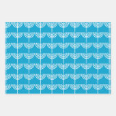 Hanukkah Chanukah Chanukkiah Menorah Pattern Inpakpapier Vel (Voorkant)