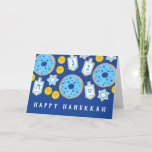 Hanukkah Chanukah Desserts Donuts Cookies Kaart<br><div class="desc">Copyright Cindy Bendel</div>