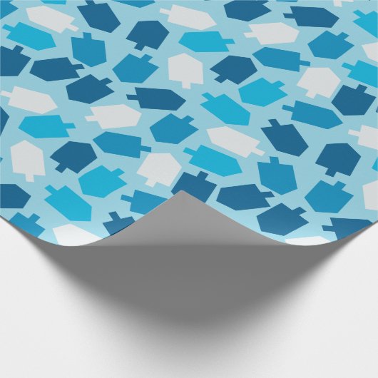 Hanukkah Chanukah Driedel Pattern Cadeaupapier (Hoek)