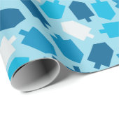 Hanukkah Chanukah Driedel Pattern Cadeaupapier (Rol Hoek)