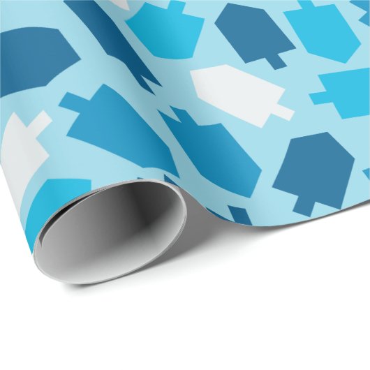 Hanukkah Chanukah Driedel Pattern Cadeaupapier (Rol Hoek)