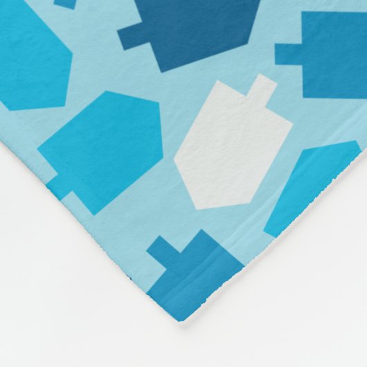 Hanukkah Chanukah Driedel Pattern Fleece Deken (Hoek)
