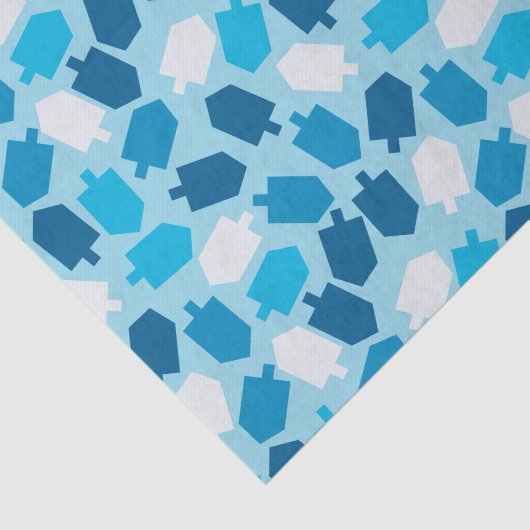Hanukkah Chanukah Driedel Pattern Tissuepapier (Detail)