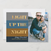 Hanukkah Chanukah Gold Light Up the Night Photo (Voorkant)