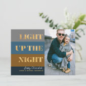 Hanukkah Chanukah Gold Light Up the Night Photo (Staand voorkant)