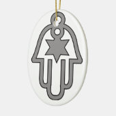 HANUKKAH CHANUKAH HAMSA GIFTS KERAMISCH ORNAMENT (Links)