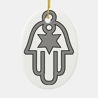 HANUKKAH CHANUKAH HAMSA GIFTS KERAMISCH ORNAMENT