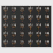 Hanukkah Chanukah Hanukah Hannukah Menorah Candles Cadeaupapier (Vlak)