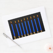 Hanukkah Chanukah Hanukah Hannukah Menorah Candles Rechthoekige Sticker (Envelop)