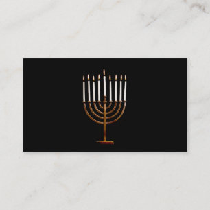 Hanukkah Chanukah Hanukah Hannukah Menorah Candles Visitekaartje