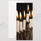 Hanukkah Chanukah Hanukah Menorah Burning Candles Feestdagenkaart (Voorkant / Achterkant)