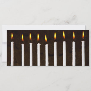 Hanukkah Chanukah Hanukah Menorah Burning Candles Feestdagenkaart