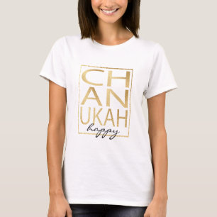 Hanukkah "Chanukah Happy Gold" Basic TShirt