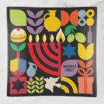 Hanukkah Chanukah Menorah Jewish Stars Dreidel Tr Sierschaaltjes<br><div class="desc">Hanukkah / Chanukah Colorful Modern Geometric Pattern trinket Tray with Menorah, Dreidel, Donuts, Stars & Olive oil. Hebreeuwse en joodse Hanukkah Symbols Ruimte om uw gepersonaliseerde tekst toe te voegen. Happy Hanukkah wil. Dit schitterende, mooie, uiterlijk, is een groot geschenk om vrienden, familie en klanten een heel Happy Hanukkah/Chanoeka te...</div>