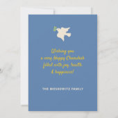 Hanukkah Chanukah Modern Jewish Symbolen Card Feestdagenkaart (Achterkant)