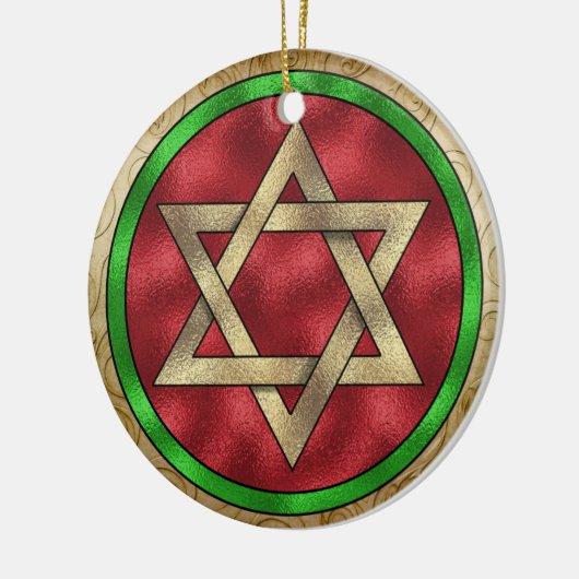 Hanukkah - Chanukah Ster van David Ornament (Links)