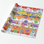 Hanukkah/Chanukah Wrapping Paper Mouse en Friends Cadeaupapier<br><div class="desc">Hanukkah Gift Wrap "Muis en Vrienden". Geniet van mijn nieuwste papieren ontwerp. De prijs is afhankelijk van de keuze tussen vier papiertypen en vijf papierformaten. Bedankt voor het stoppen en winkelen. Uw bedrijf wordt zeer gewaardeerd. Veel plezier! Chag/Happy Chanukah/Hanukkah!!! Papier: Papier met matte ompakkenZorg ervoor dat elk cadeau dat u...</div>