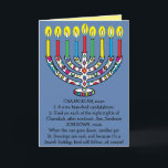 Hanukkah Chanukiah Funny Menorah Feestdagen Kaart<br><div class="desc">Hanukkah/Chanukah, Funny Hanukiah/Chanukiah Holiday Greeting Card. Geniet van mijn nieuwste 'definitionwenskaart'. Deze grappige "Hanukiah"-vakantiekaart is juist voor al je vrienden en familie dit jaar. Zoals altijd, kunnen de ontwerpelementen worden uitgegeven: bewogen, resized, geroteerd, enz.Achtergrondkleuren kunnen uit worden veranderd. Personaliseer door tekst te schrappen en uw toe te voegen. Kies uw...</div>