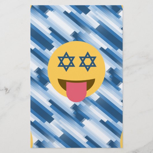 hanukkah chanukkah emoji briefpapier (Voorkant)