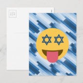 hanukkah chanukkah emoji feestdagenkaart (Voorkant / Achterkant)