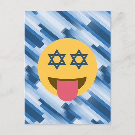 hanukkah chanukkah emoji feestdagenkaart (Voorkant)