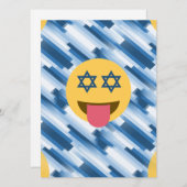 hanukkah chanukkah emoji feestdagenkaart (Voorkant / Achterkant)