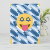 hanukkah chanukkah emoji feestdagenkaart (Staand voorkant)