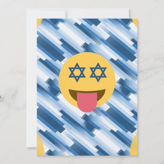 hanukkah chanukkah emoji feestdagenkaart (Voorkant)