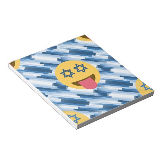 hanukkah chanukkah emoji notitieblok (Schuin)