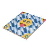 hanukkah chanukkah emoji tegeltje (Zijkant)
